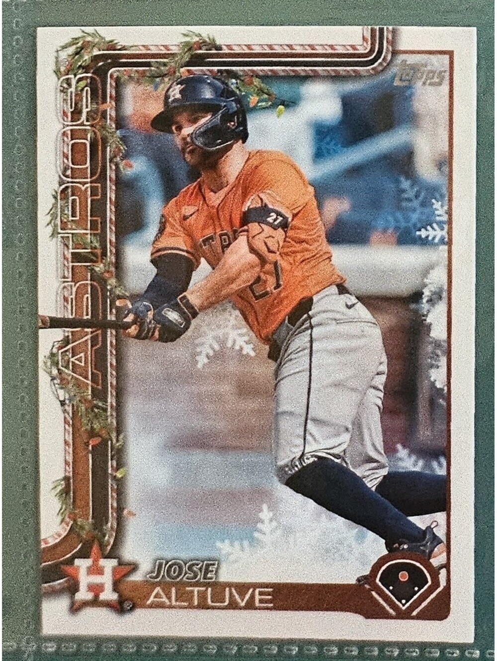 2025 Topps Holiday #H163 Jose Altuve - Houston Astros